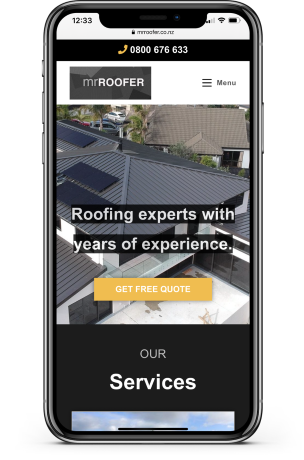 mrRoofer website